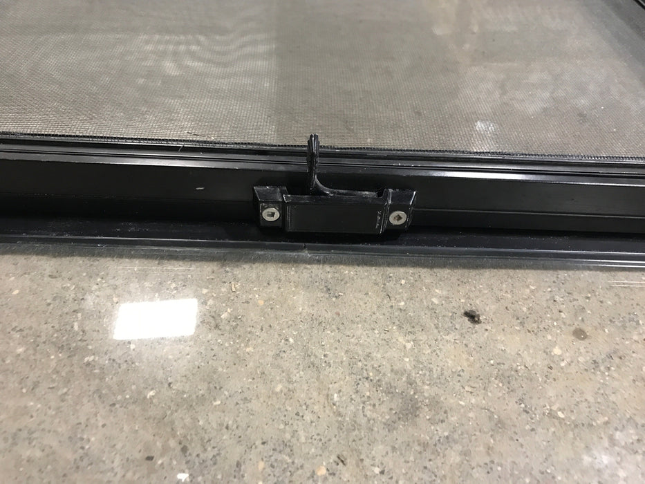 Used Black Radius Opening Window : 60" W x 21 1/2" H x 1 7/8" D