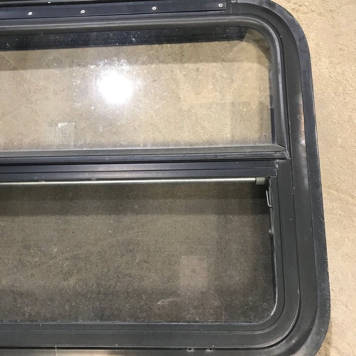 Used Black Radius Emergency Opening Window : 29.5" X 21.5" X 2"