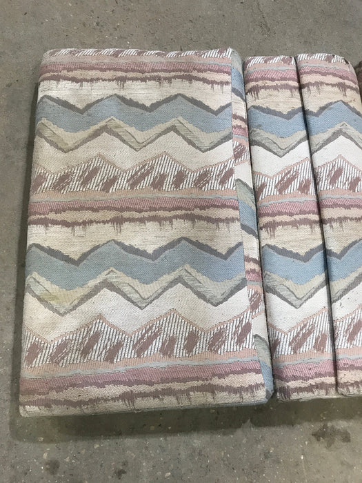 Used Dinette Cushion Set- 4 piece: 2 @ 38" X 22" X 4" D, 2 @ 38" X 14" X 4" D