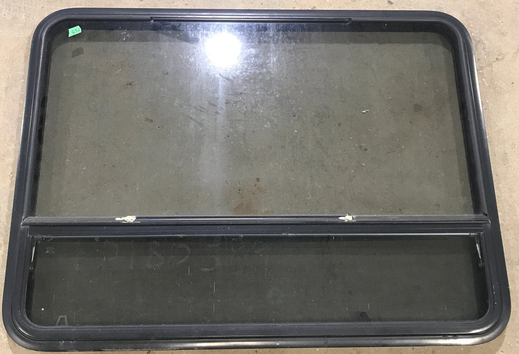 Used Black Radius Opening Window : 48" W x 35 1/2" H x 2" D