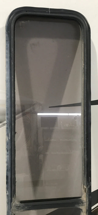 Used Black Radius Non Opening Window : 72 1/2" W x 15" H x 1 7/8"