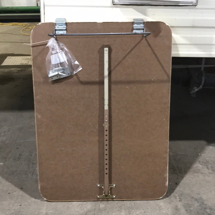 Used RV Table Top with leg 26 1/2" x 36" x 3/4"