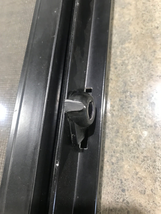 Used Black Radius Opening Window : 59 1/2" W X 25 3/4" H X 2" D - Young Farts RV Parts