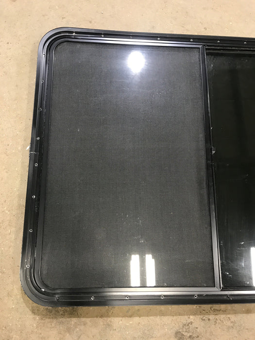 Used Black Radius Opening Window : 45 1/2" W x 34 1/2" H x 1 7/8" D