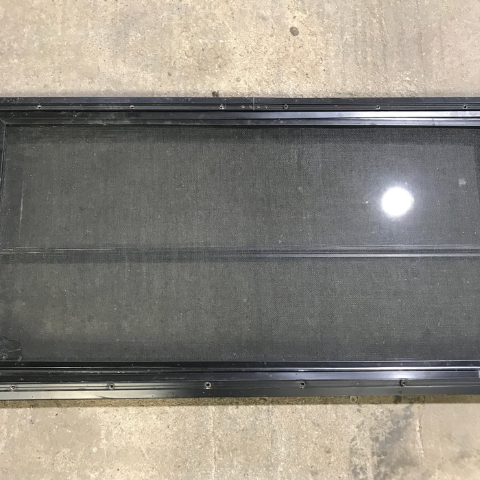 Used Black Radius Opening Window : 59.75" x 17.75" x 2"