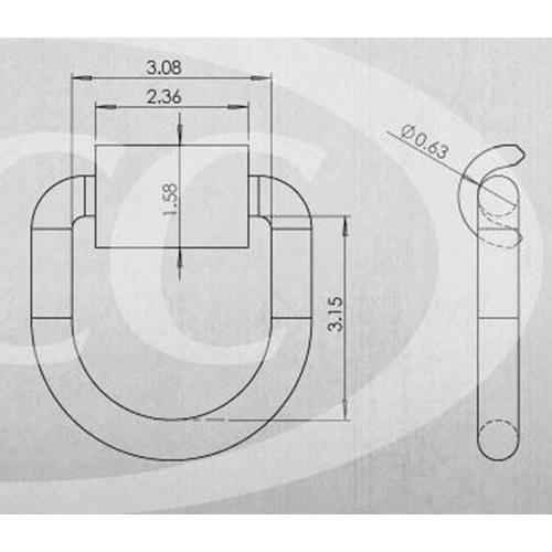 5/8"Forged D - Ring w/Weld - On Cl - Young Farts RV Parts