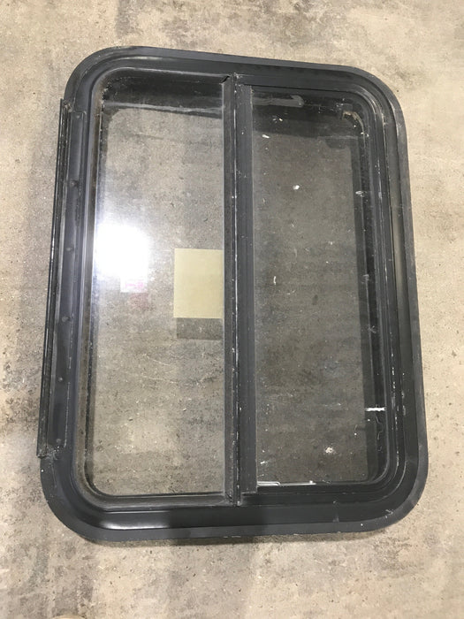 Used Black Radius Emergency Opening Window : 29 1/2" W X 21 1/2" H X 2" D