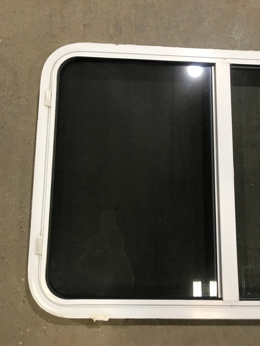 Used White Radius Opening Window : 39 1/2" W x 26 1/4" H x 2" D