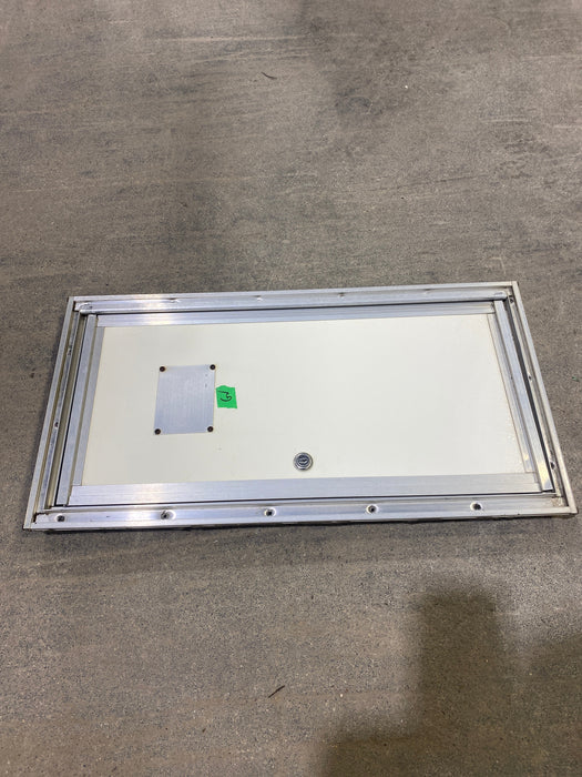 Used Square Cornered Cargo Door 10 1/2" W x 22 1/2 H x 1" D