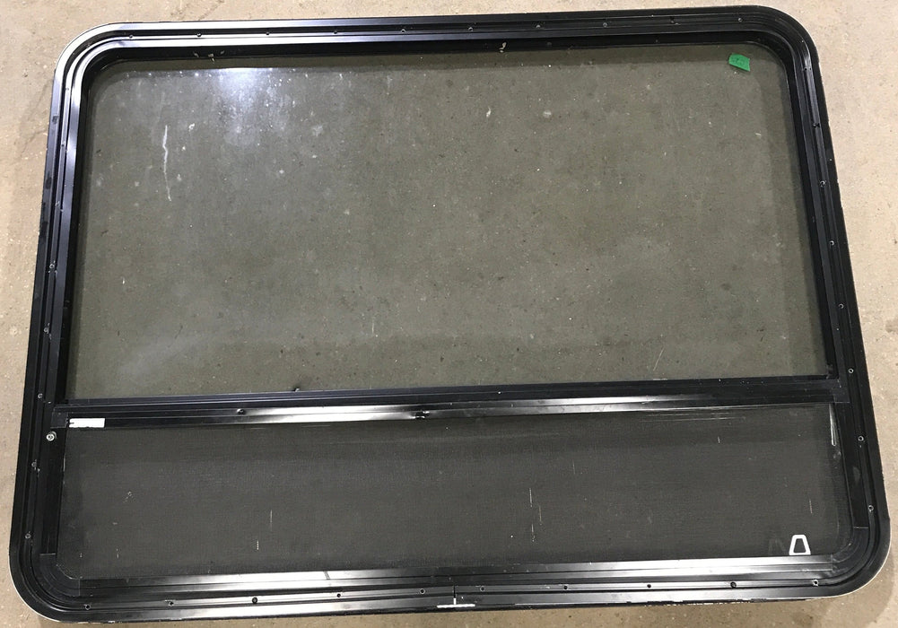 Used Black Radius Opening Window : 48" W x 35 1/2" H x 2" D
