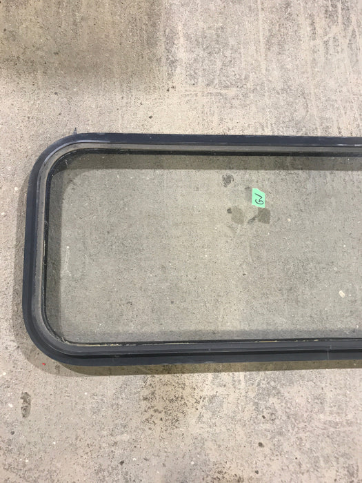 Used Black Radius Non Opening Window : 41 3/4" W x 14 3/4" H x 1 1/2" D