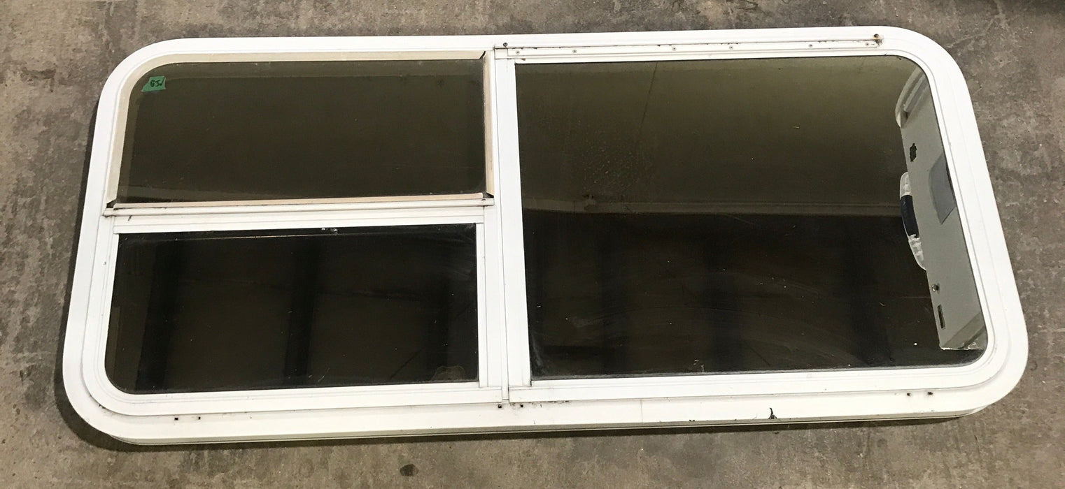 Used White Emergency Opening Window : 47 1/2" W x 21 1/2" H x 2" D