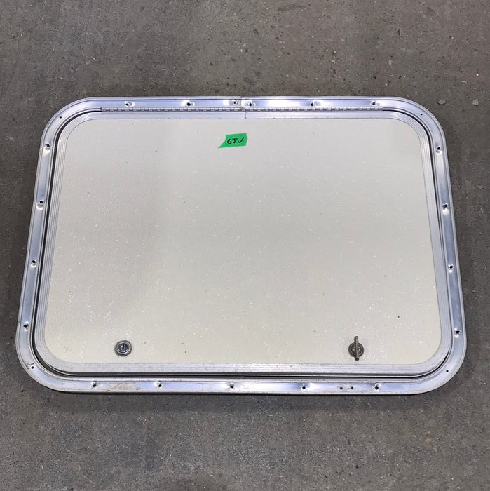 Used Corner Radius Cargo Door  23 3/4" W  x 17 3/4" H x  3/4"D