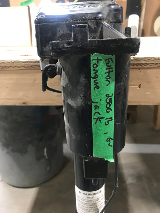Used Fulton Electric/ Power Tongue Jack, A-Frame style - 2500 Lbs.