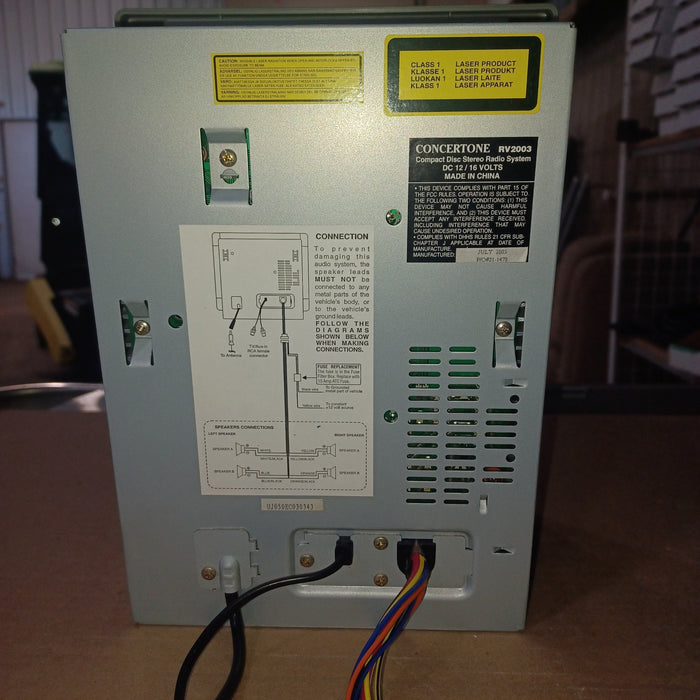 Used Concertone RV Radio RV2003