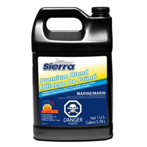 Sierra Marine Engine Coolant - Pre-Mixed 50-50; Yellow; 1 Gallon Jug - 189340C