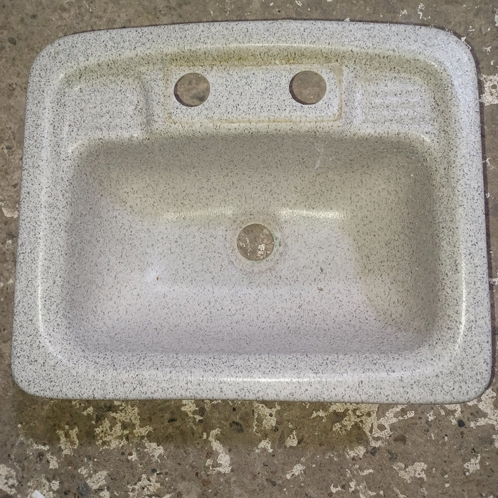 Used Young Farts RV Parts Bathroom Sink, Multi-Color - 15.25″ X 12 5/8″ X 4 5/8″ - TS1316SB