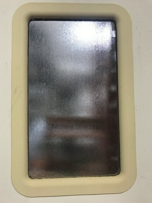 Drafted to hold tor customer Used RV Radius Corner Entry Door 30" W x 72" H