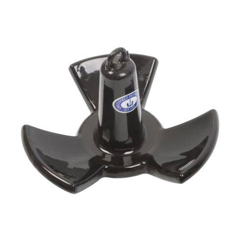 GREENFIELD Boat Anchor River Tri-Fluke Style - Holds Up To 18 F Length Boat - 516-B