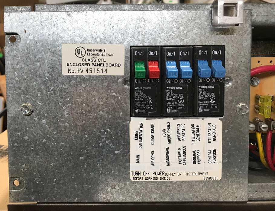 Used 30 AMP Magnetek DC Distribution Panel - Model 80