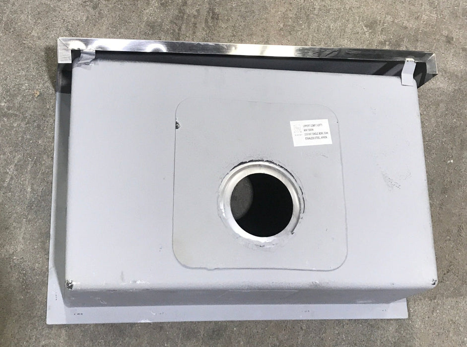 Used Single Kitchen Sink 23" W X 16" H