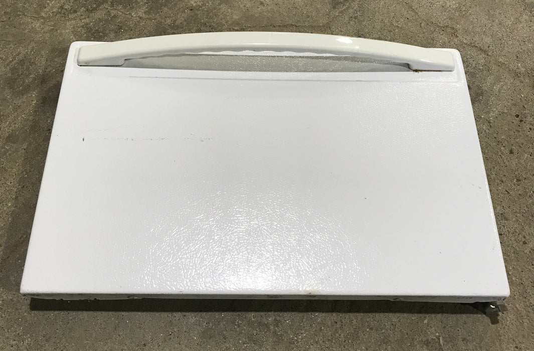 Used Magic Chef Oven Door 2401F12671 (WHITE FACEPLATE)