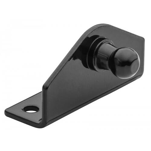 WHITECAP Boat Hatch Lift Support Mtg Bracket - L-Shaped - 3 Holes - Black Steel; Single - G-1015BC