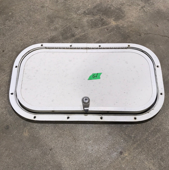 Used Radius Cargo Door 17 3/4' W x 9 3/4" H x 5/8" D