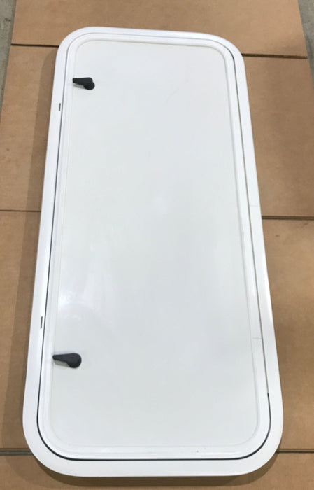 Used Radius Opening Rock Guard Covered Window: 40 1/2"  X 16 1/2"  X 1 1/2" D