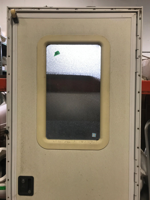 Used Square Corner Entry Door 26" H x 69 3/4" W