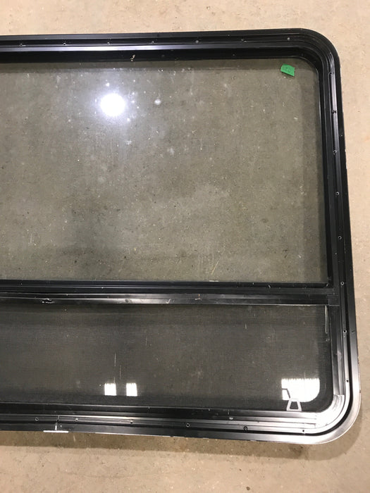 Used Black Radius Opening Window : 48" W x 35 1/2" H x 2" D