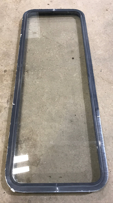 Used Black Radius Non Opening Window : 60" W x 21 1/2" H x 1 7/8" D