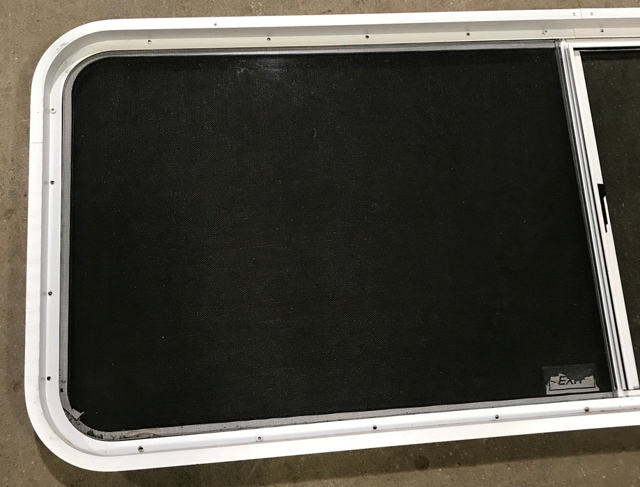 Used White Radius Opening Window : 60" W x 21 1/2" H x 2" D