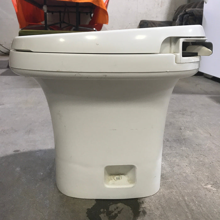 Used Complete Thetford Toilet, Hand Flush, High Profile, Off-White - AQUA MAGIC IV ,  24024