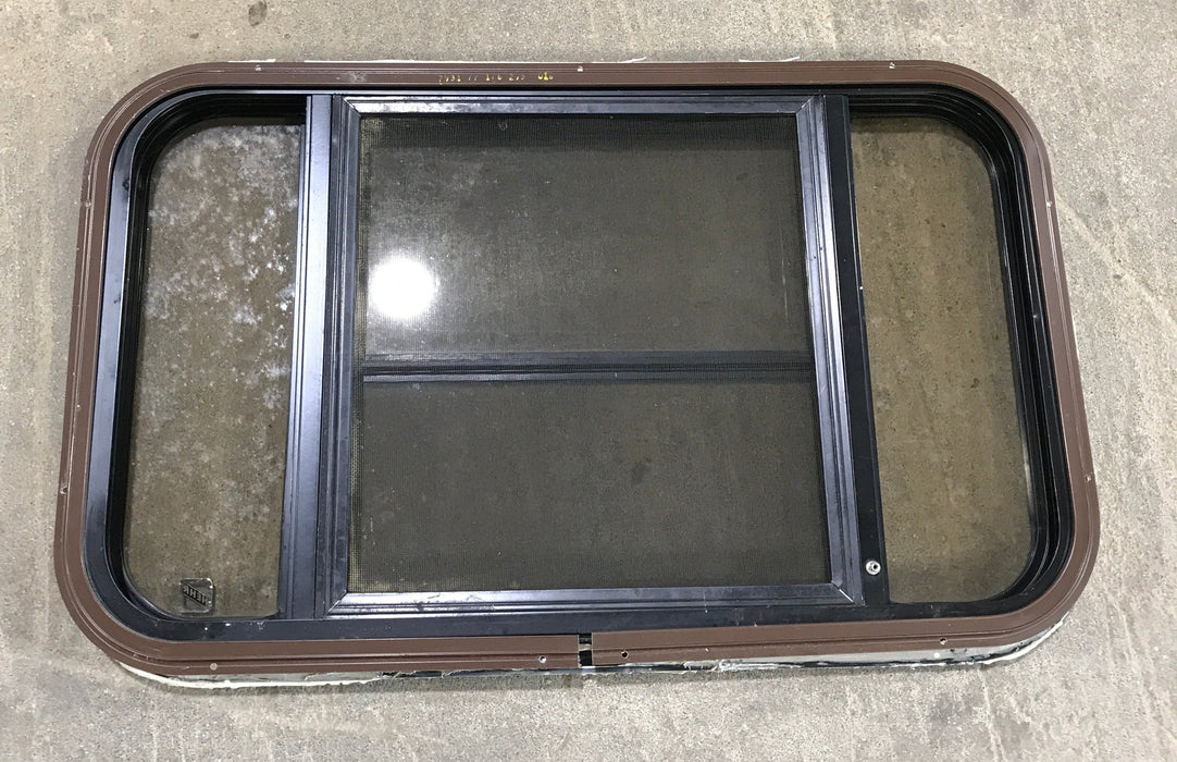 Used Black Radius Opening Window : 30 1/2" W x 18 3/4" H x 1 1/2" D