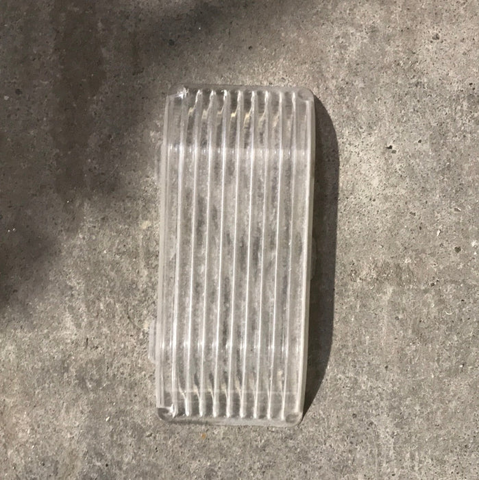 Used Porch Light Replacement Lens, Clear 5 1/4" X 2 1/4"