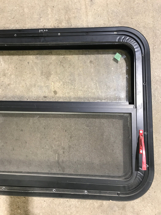 Used Black Radius Emergency Opening Window : 29 1/2" W x 21 1/2" H x 1 7/8" D