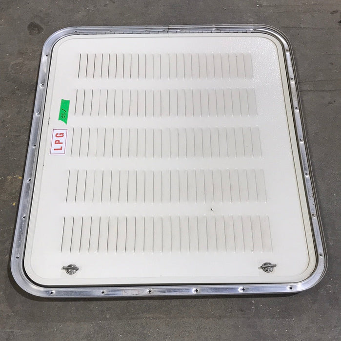 Used Radius Cornered Battery / Propane Cargo Door 27 7/8" W x 26" H X 3/4" D