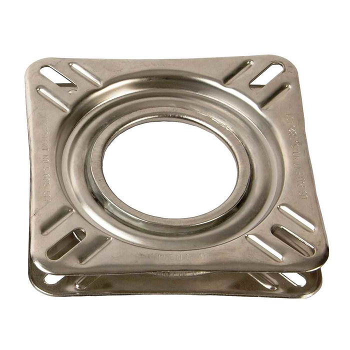 7" Non - Locking Swivel Base - Stainless Steel - Young Farts RV Parts