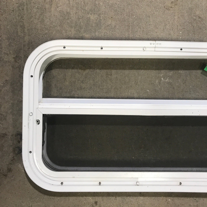 Used White Radius Opening Window : 23 1/2" W x 14 1/2" H x 1 7/8" D