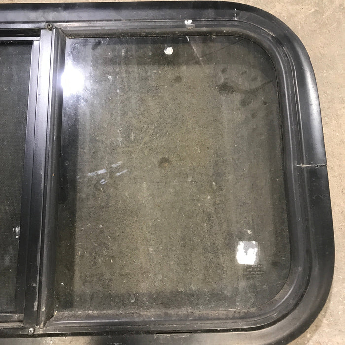 Used Black Radius Opening Window : 23.5" X 14.5" X 1.25"