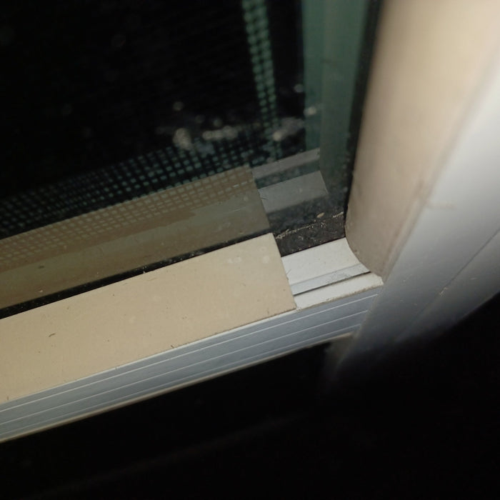 Used Young Farts RV Parts White Radius Opening Window : 47 1/4″ X 29″ X 1.25″ - 0757 Vanguard Industries