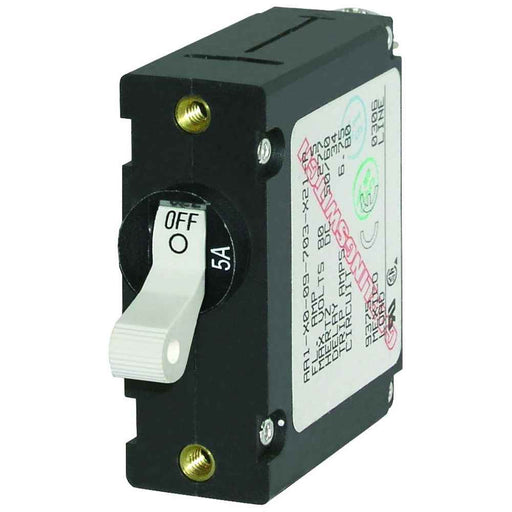 7202 AC/DC Single Pole Magnetic World Circuit Breaker - 5AMP - Young Farts RV Parts