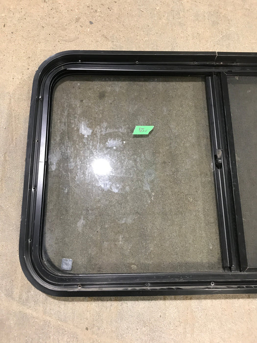 Used Black Radius Opening Window : 36 1/2" W x 22" H x 1 7/8"