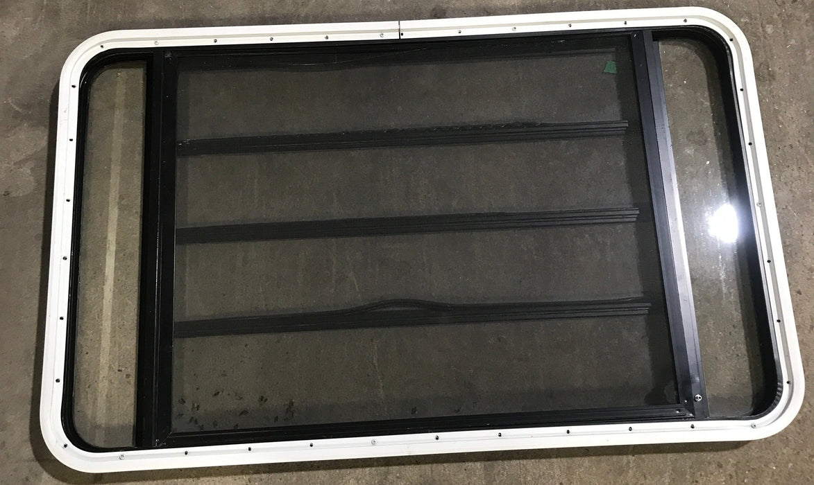 Used Black Radius Opening Window : 47" W x 28 1/4" H x 2" D
