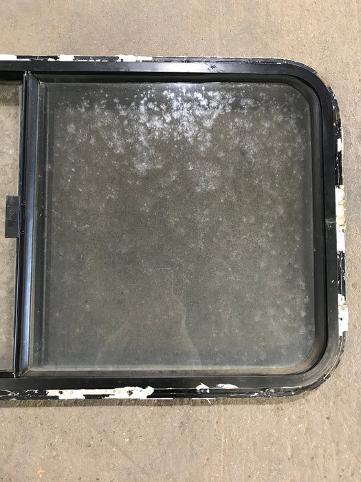 Used Black Radius Opening Window : 42 1/2" W x 22 1/2" H x 2" D