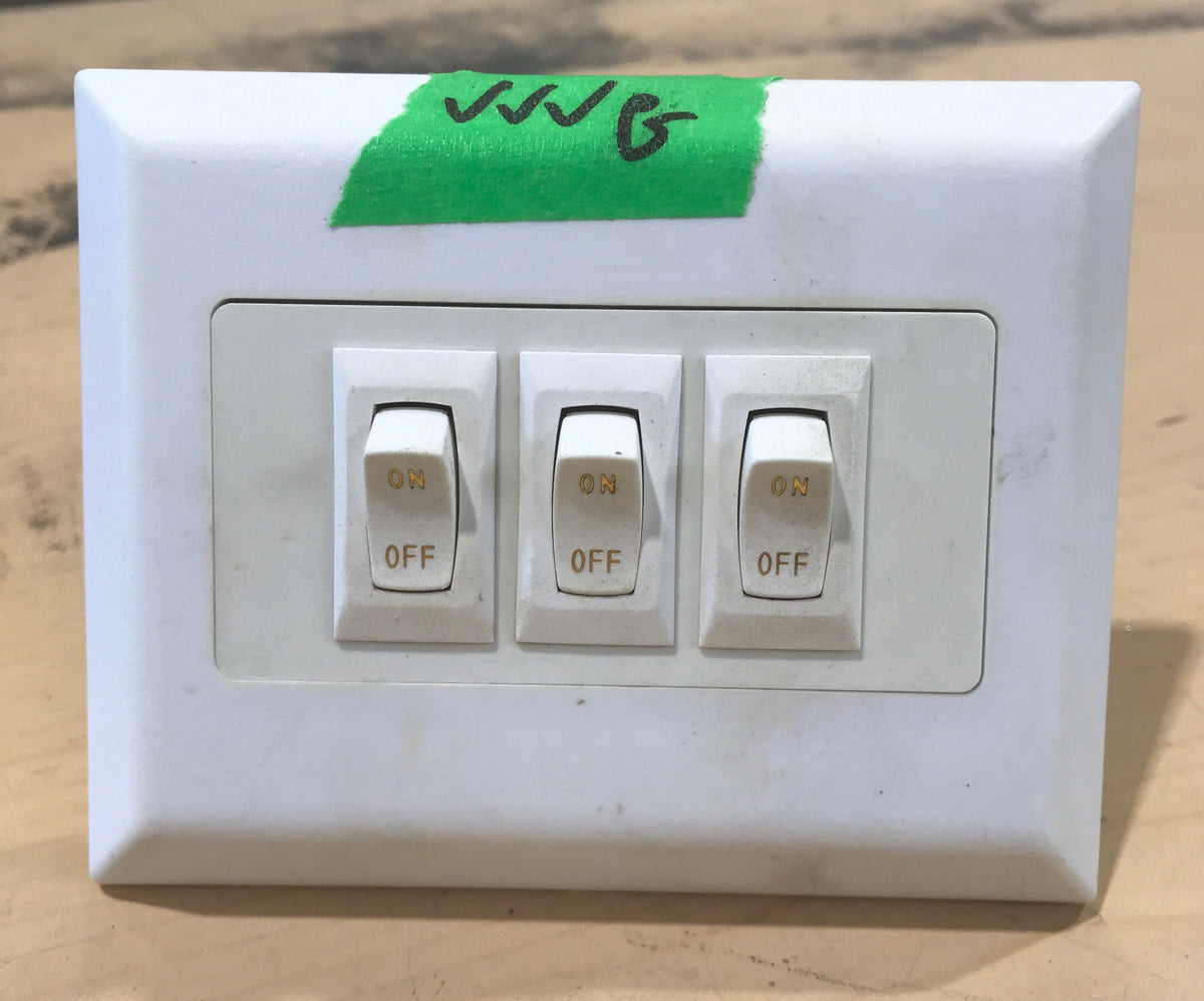 Buy Used 12v RV Triple Light Switch Online - Young Farts RV Parts — RV ...