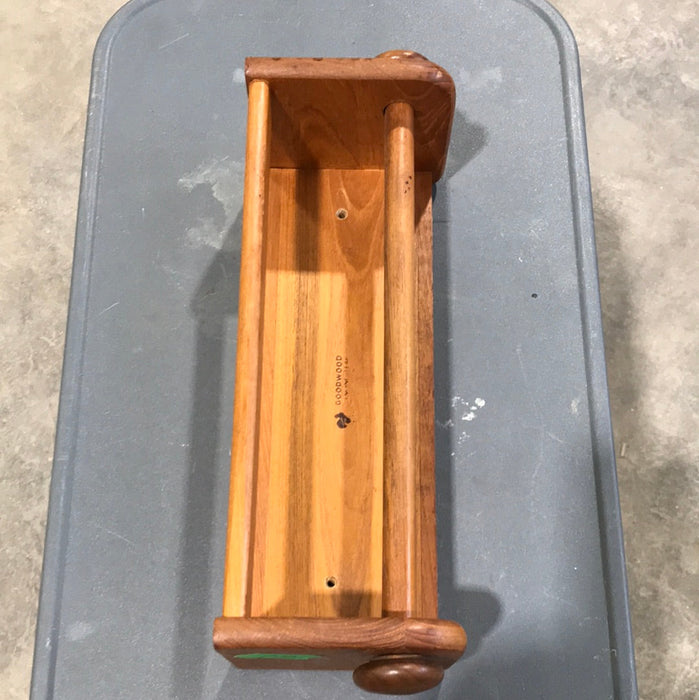 Used Paper Towel Holder, Wood 14" X 5"