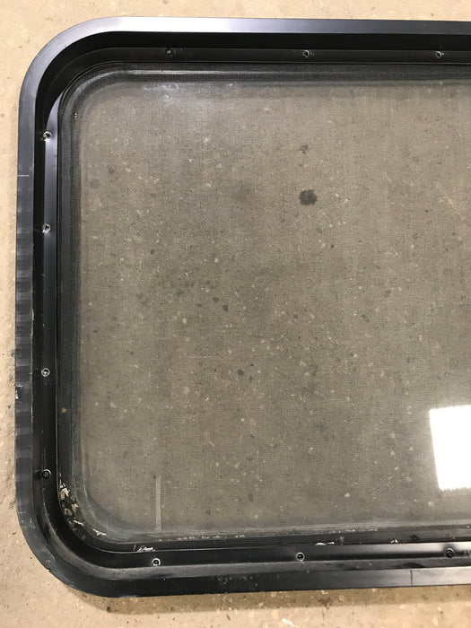 Used Black Radius Opening Window : 60" W x 21 1/2" H x 1 7/8" D