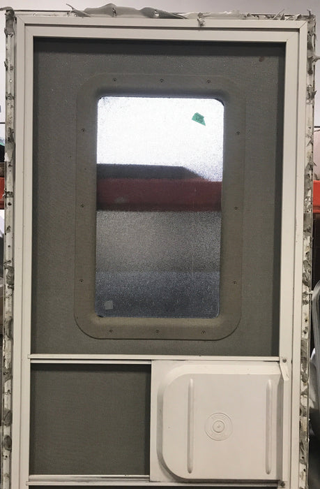 Used Square Corner Entry Door 26" H x 69 3/4" W